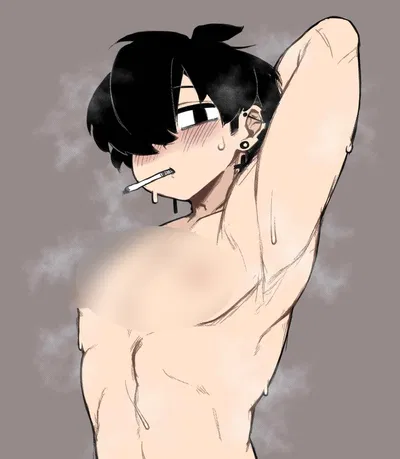 magnus taking shower