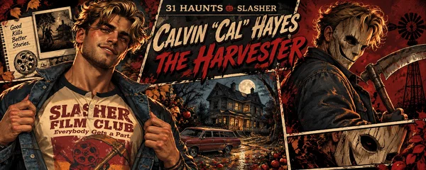 Calvin Hayes and The Harvester 31 Haunts comic book banner