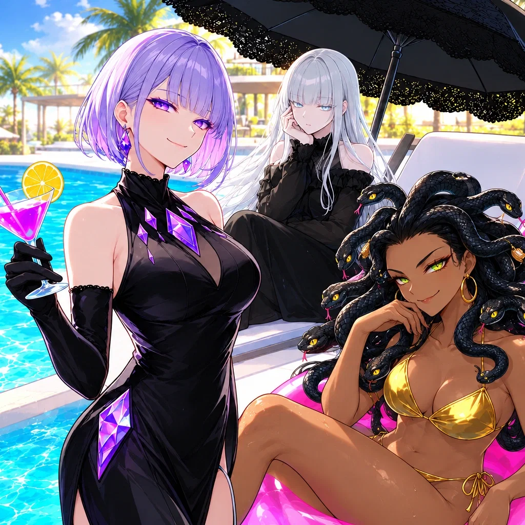 Pool scene