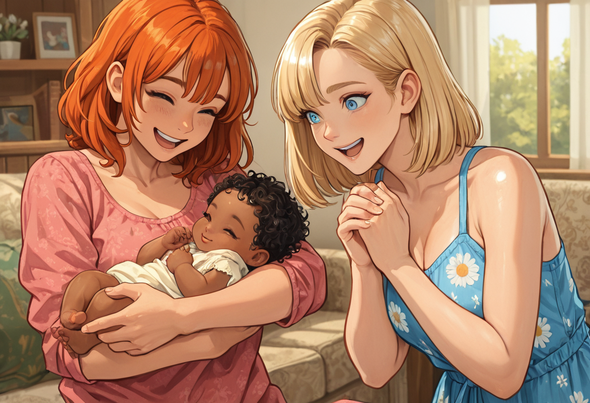 Nancy Holding Baby Leo