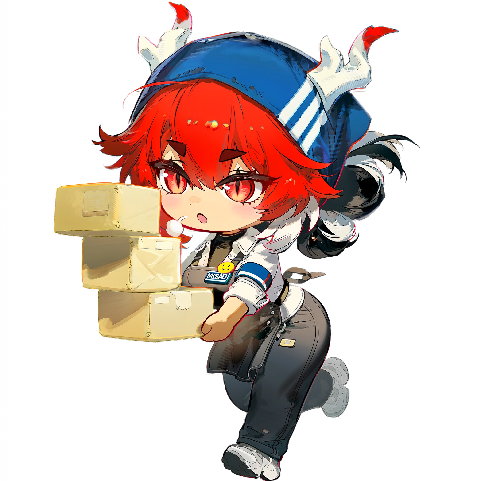 IMAGE: chibi on the footer bar