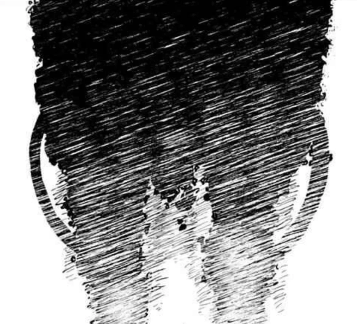 The first Trash Beast encountered in Gachiakuta is a massive, grotesque creature formed from accumulated garbage, with a bulky body covered in jagged chunks of discarded material and a long, narrow, beak-like head crowned by enormous branching, horn-like growths. Its body is largely shapeless and heavily armored by layers of compacted trash, giving it an almost skeletal, monstrous silhouette. Like other Trash Beasts, it is brought to life by Anima—the thoughts and emotions accumulated within discarded objects—and behaves like an aggressive, instinct-driven animal, attacking perceived threats and reacting strongly to things such as movement and noise. It possesses immense physical strength and durability, with its trash-covered body able to withstand ordinary attacks, and it can relentlessly pursue and crush its prey; however, it has no special named ability in its first appearance beyond its monstrous physical capabilities, and it can ultimately be "cleaned up" by a Cleaner using a Vital Instrument.