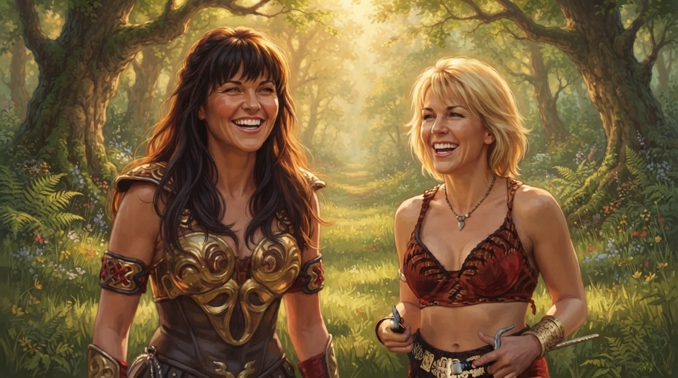 Xena and Gabrielle joy