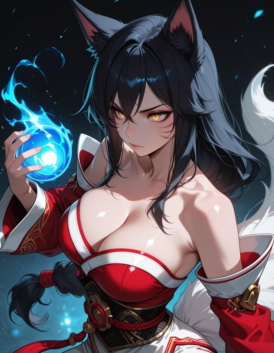 Ahri prepping charm