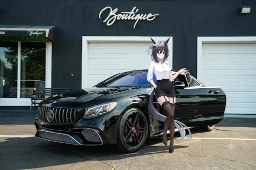 Eishin Flash and the newly bought Mercedes-Benz S65 AMG Coupe