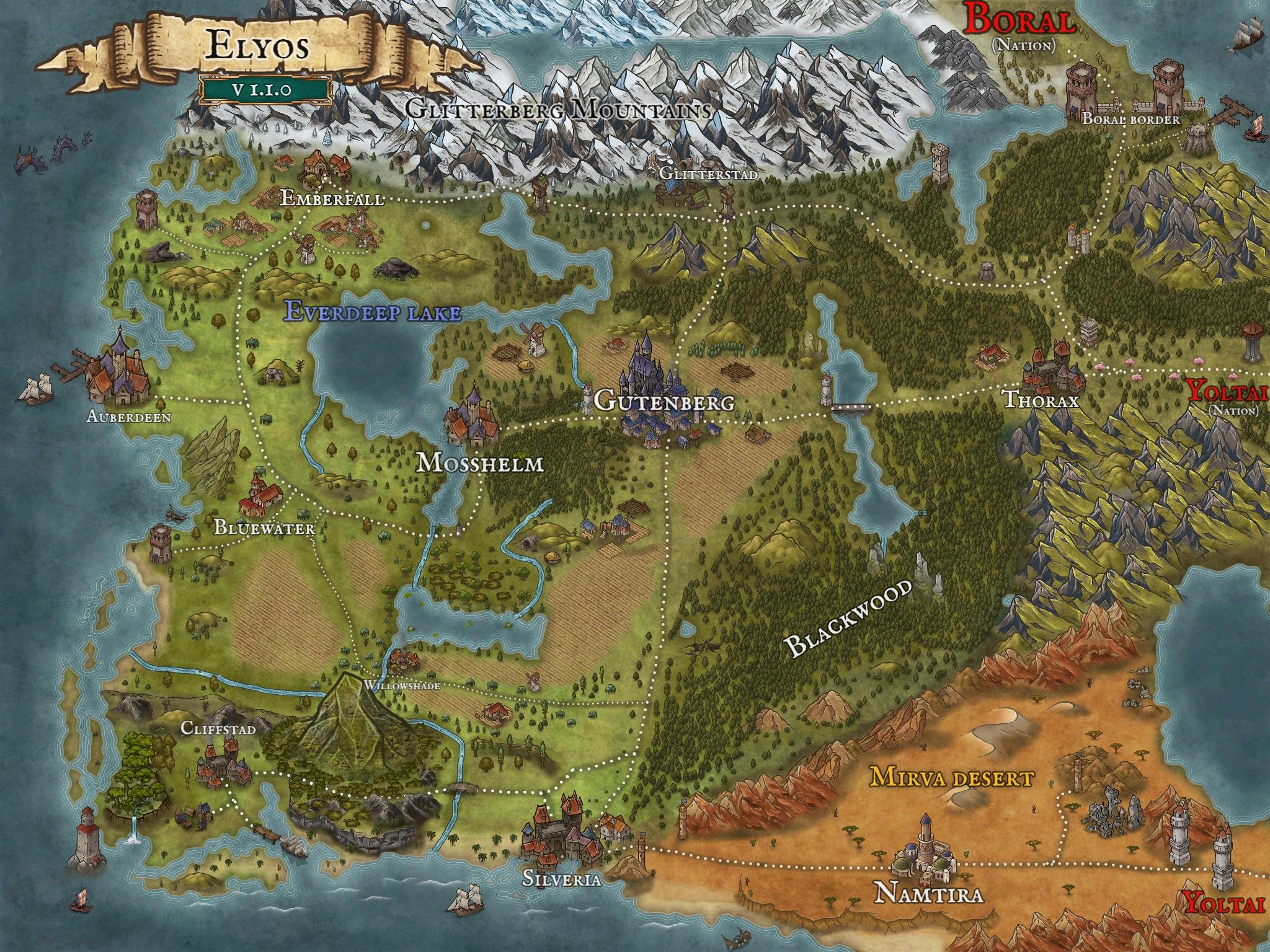 Map of Elyos
