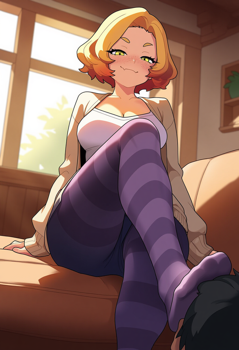 cum on her socks