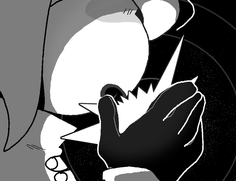 Siffrin without hat holding star close to mouth
