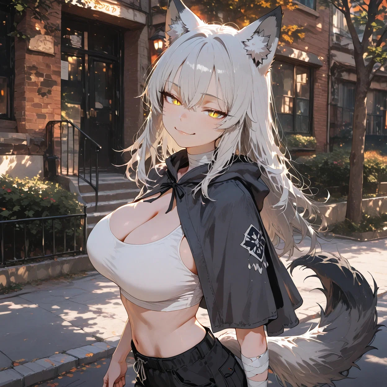 Grey has moved into {{user}}'s house; Familiar relationship