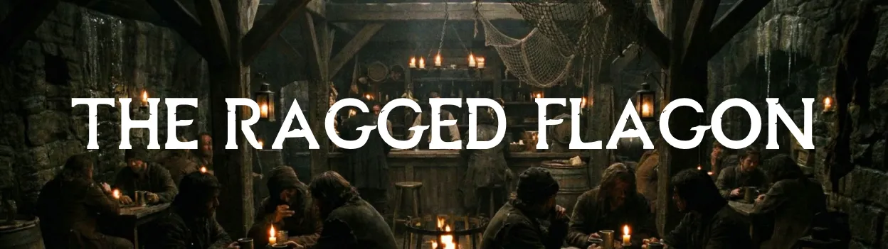 Skyrim, Riften - The Ragged Flagon / 4E 201 - 7:30 PM