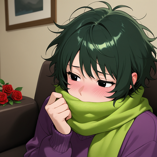 i couldnt get a gen image with both the rose and the scarf so enjoy couch roses