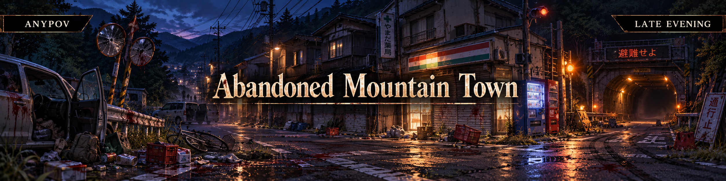 Abandoned Mountain Town | Late Evening