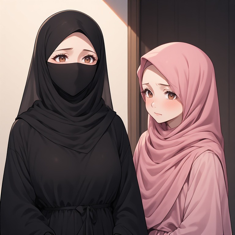 Leyla in niqab
