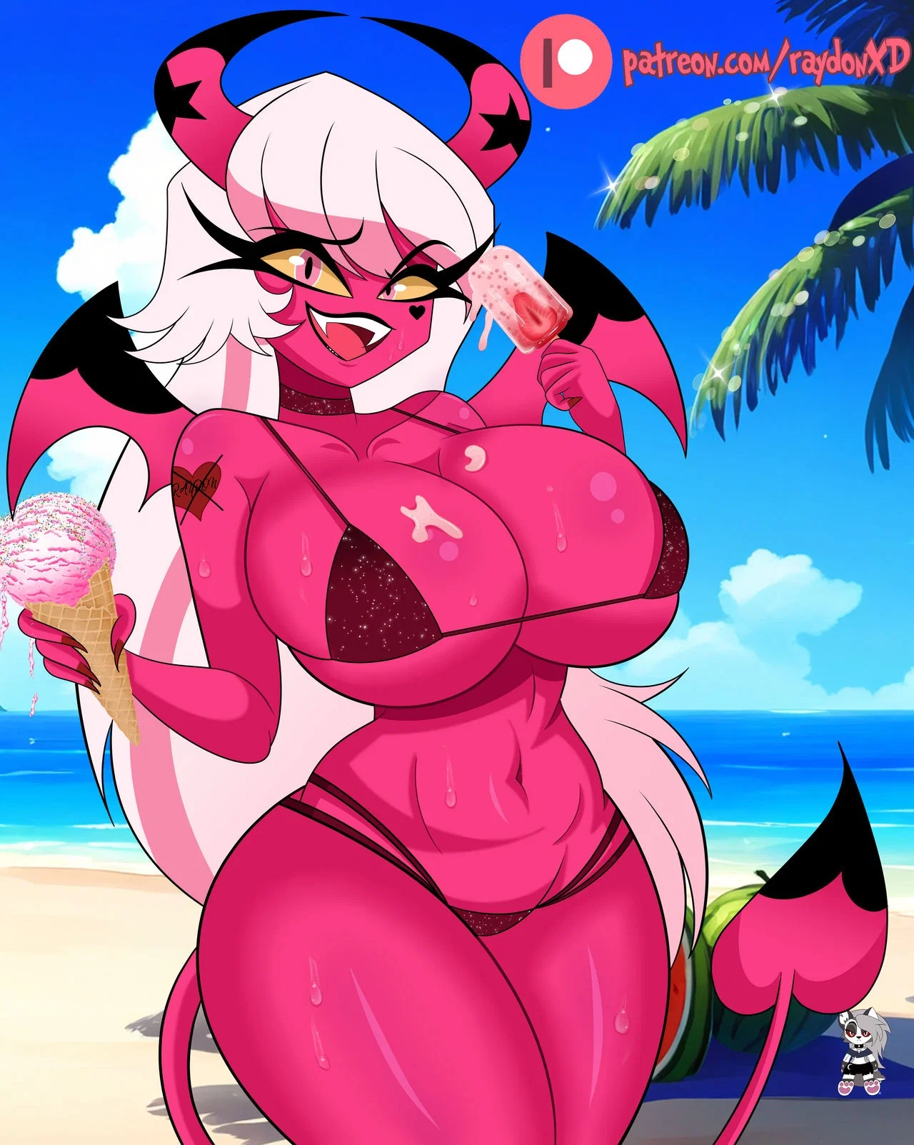 Verosika at the beach