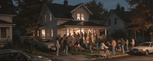 Student party, Ash Street