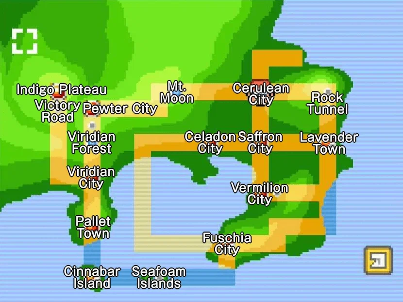 Kanto Region Map