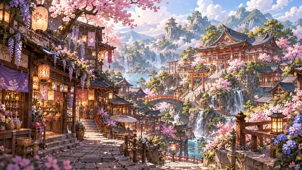 Hanamori — Kingdom of Heroes landscape artwork