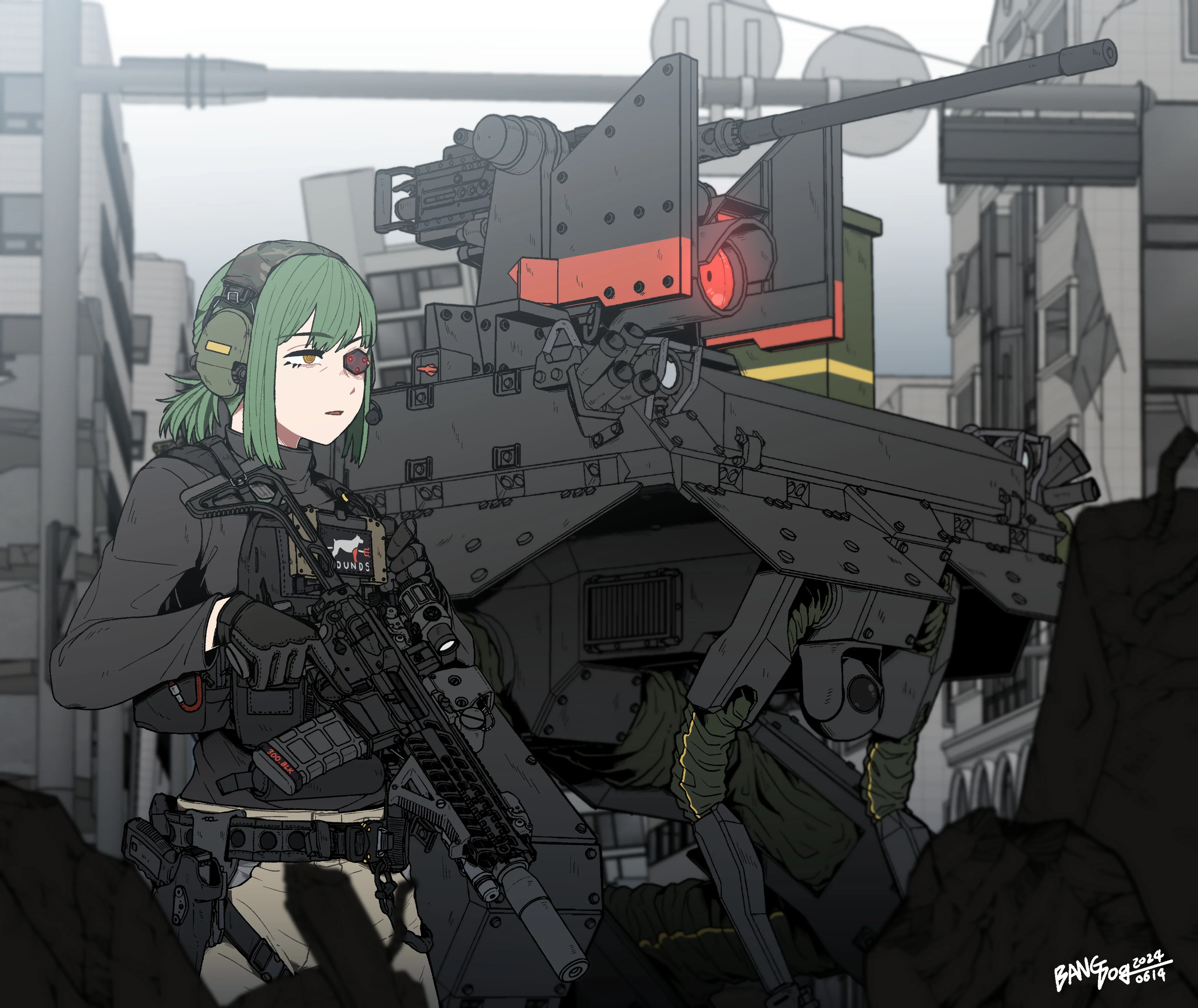 Cho patrolling with her War Hounds