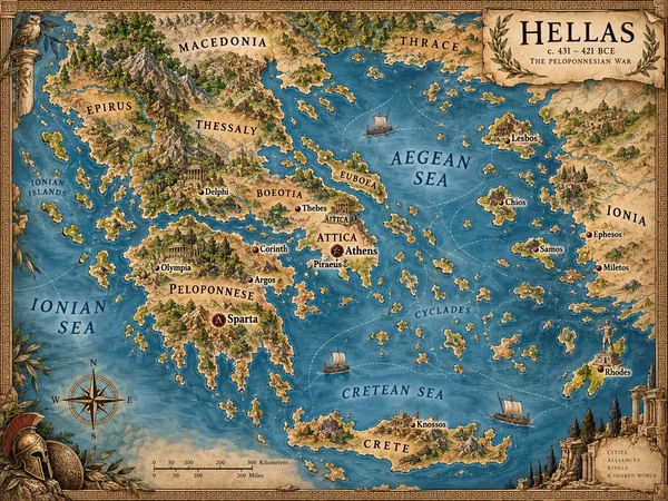Map of Hellas