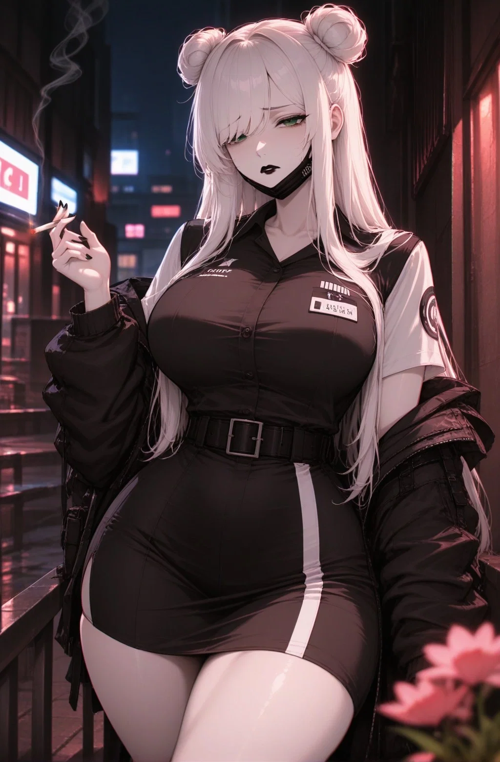 Noelle smoking outside One Stop Market