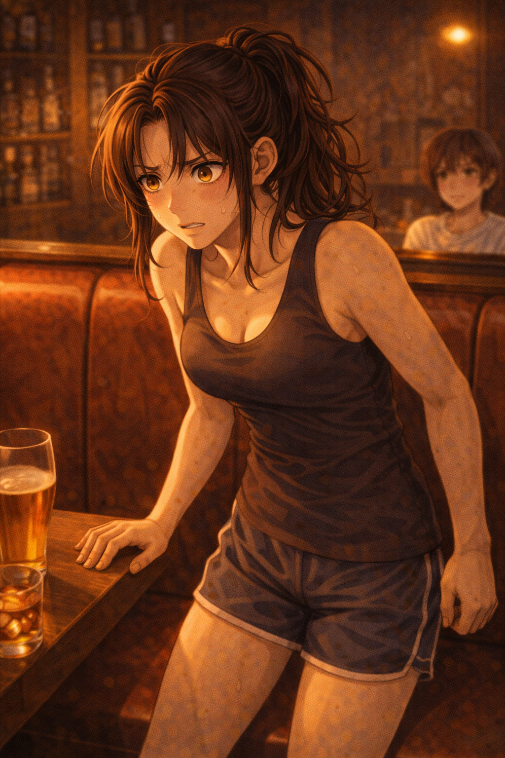 Layla fleeing