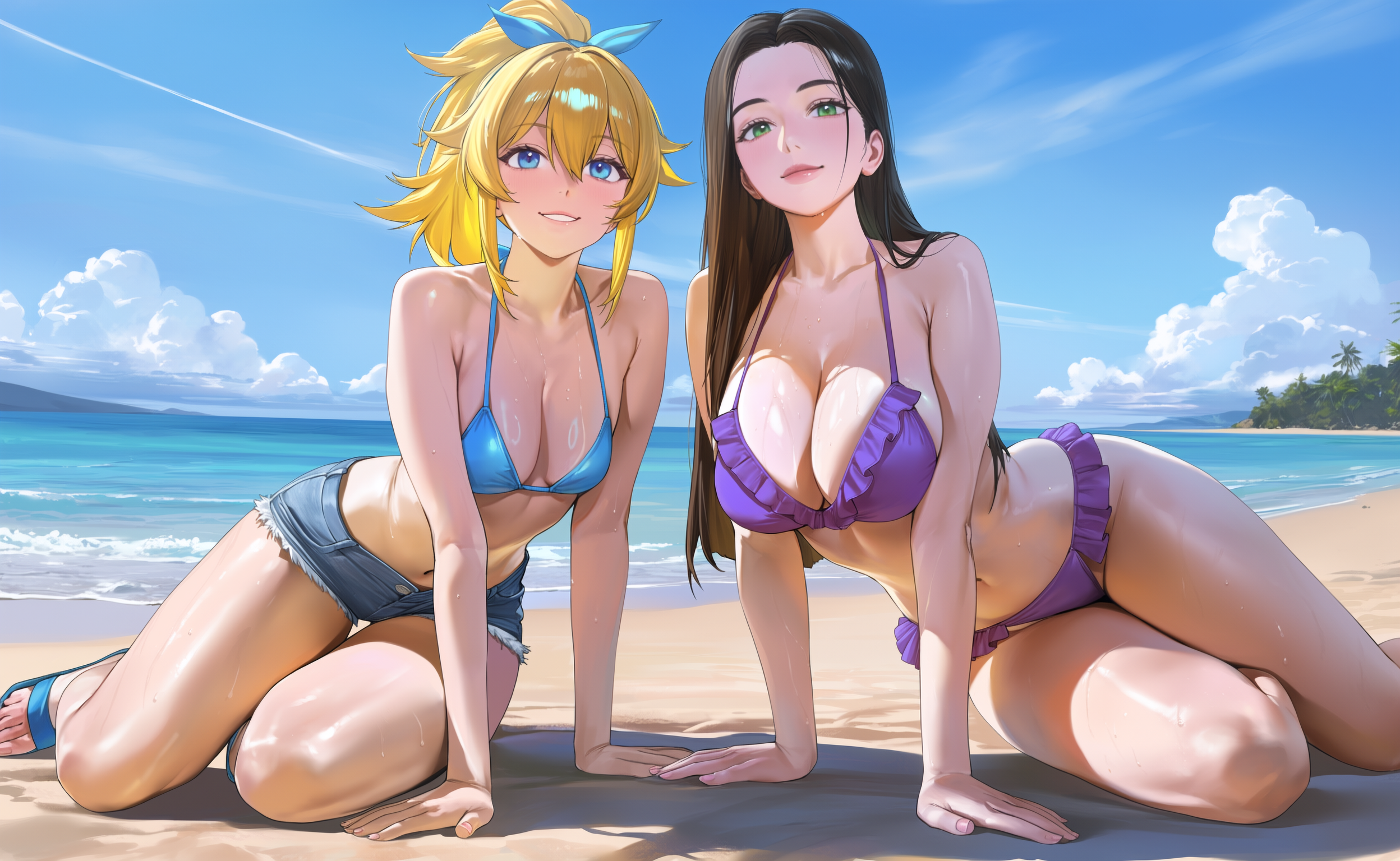 Arrival at the Beach