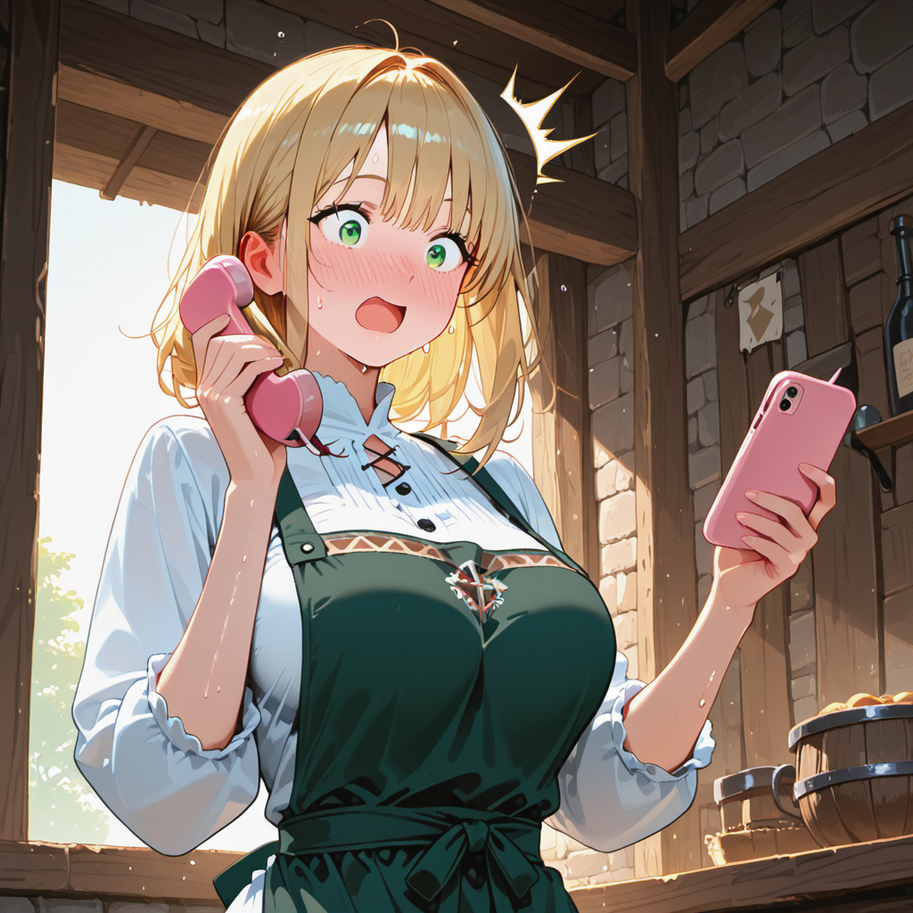 Yes she has an extra phone lol