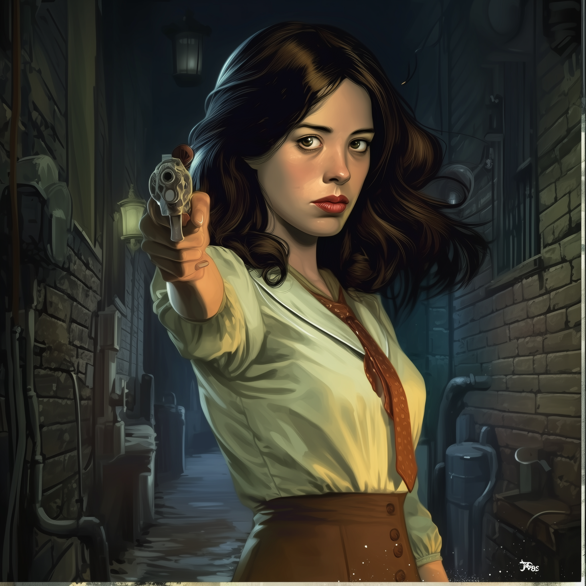 Diana, armed