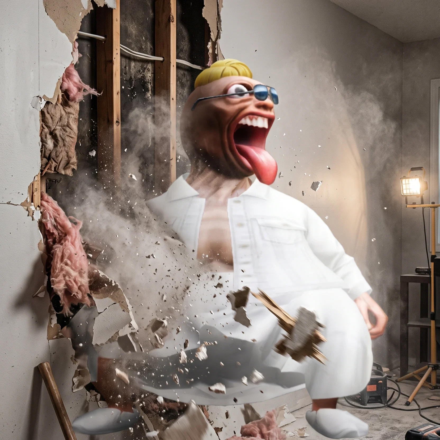 bronchitis breaking through wall
