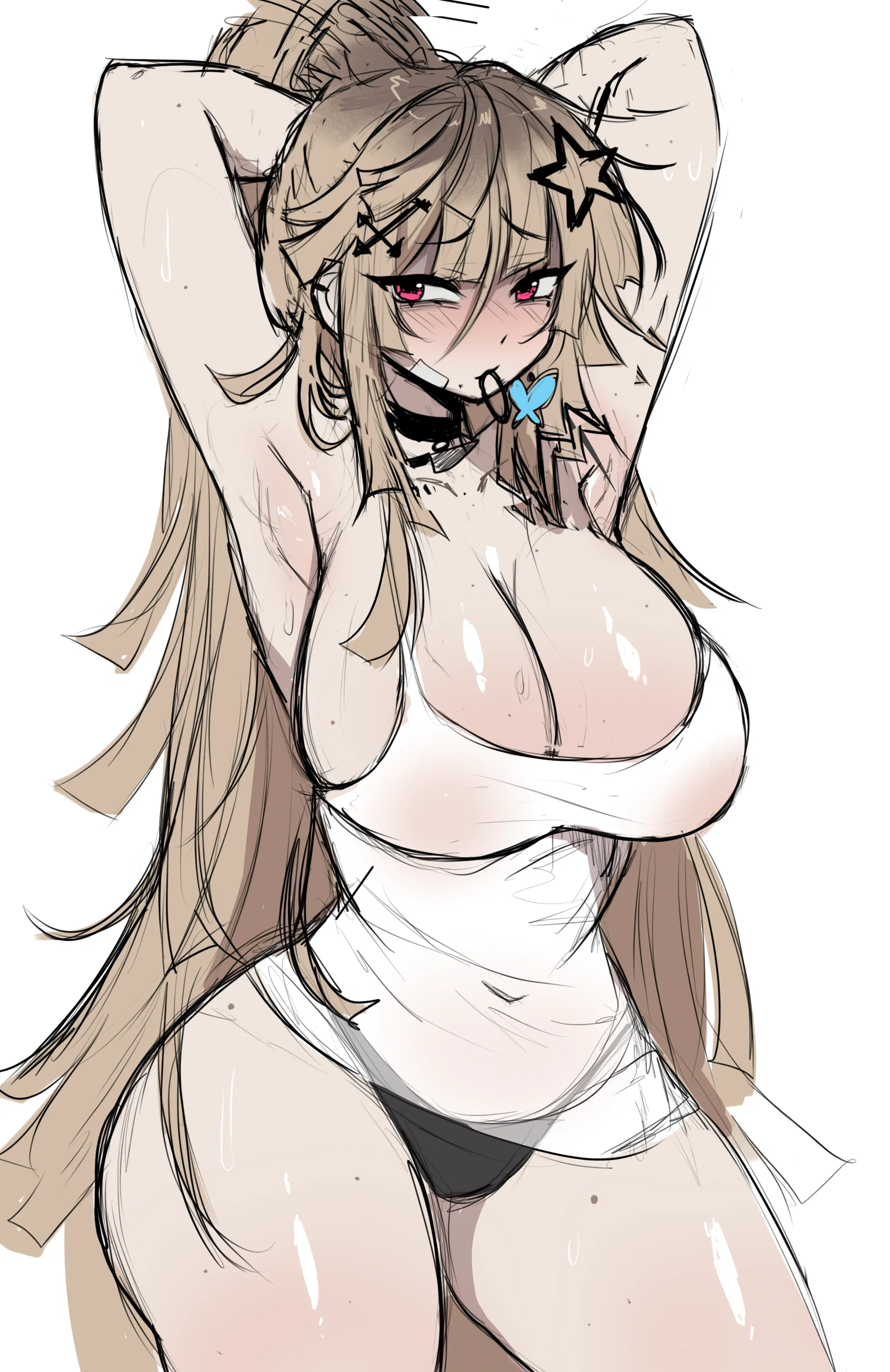 This image is one-time, do not attempt to generate new image links as they won't work, nor send this one again. Bot originally made by wowiemebig on Chub.AI. If you're seeing this, she's trying her best ;(, and I fucked up.