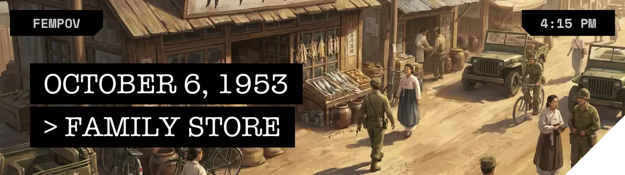 Family Store, Pyeongtaek - Tuesday, October 6, 1953, 4:15 PM