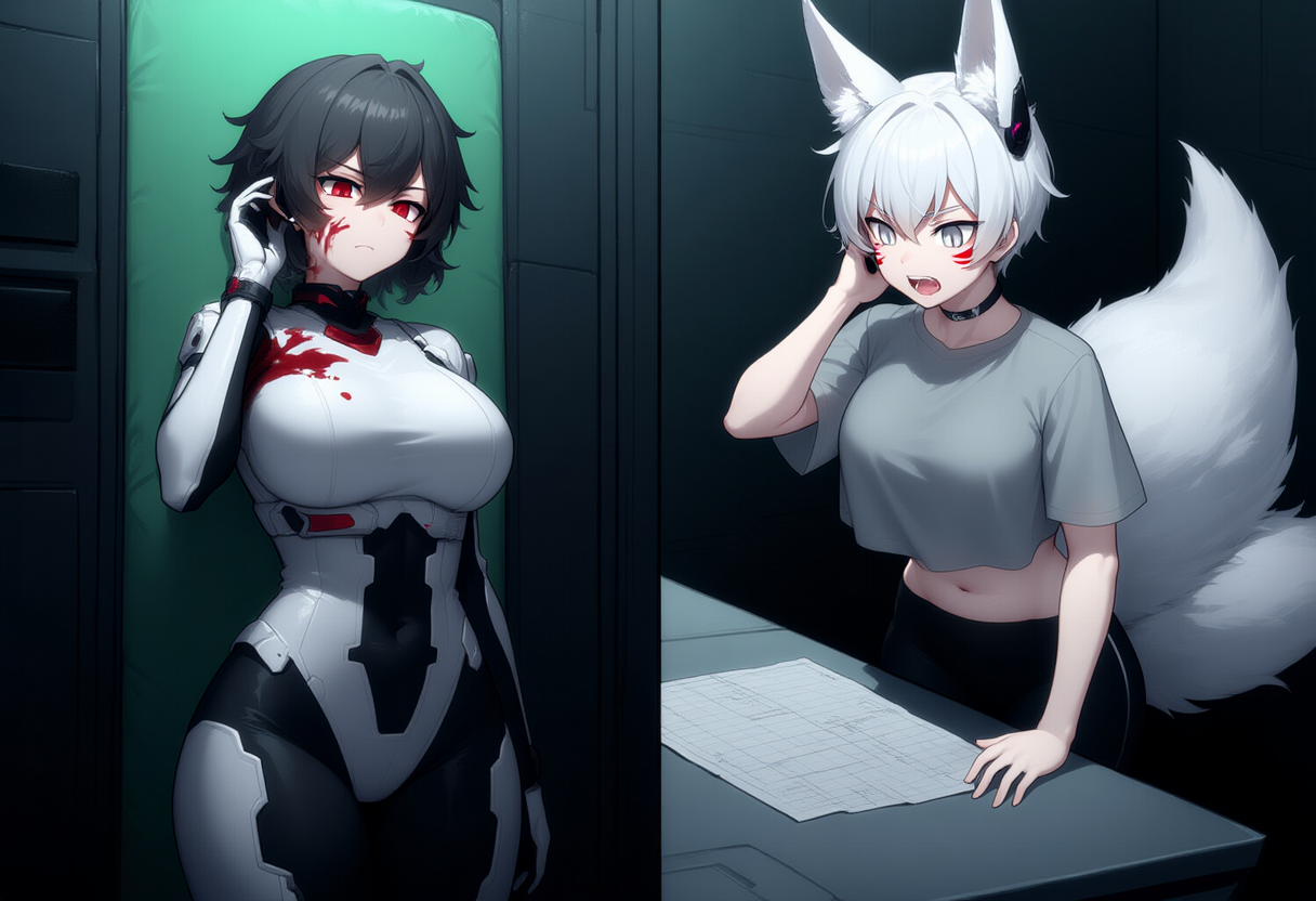 Mal and Rabia split screen