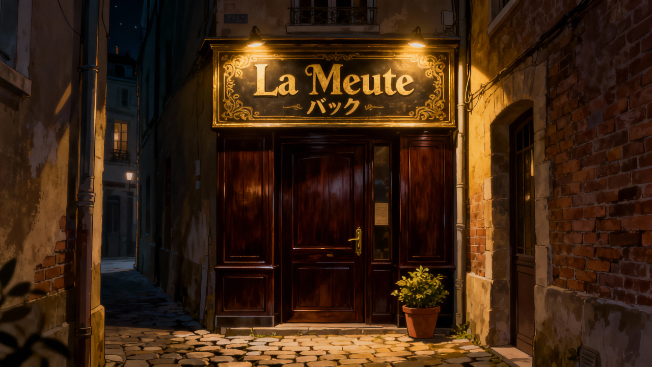 Front door of La Meute