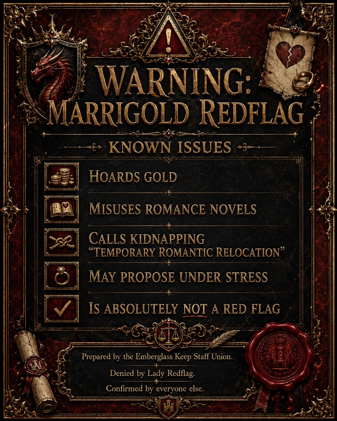 Warning: Marrigold Redflag