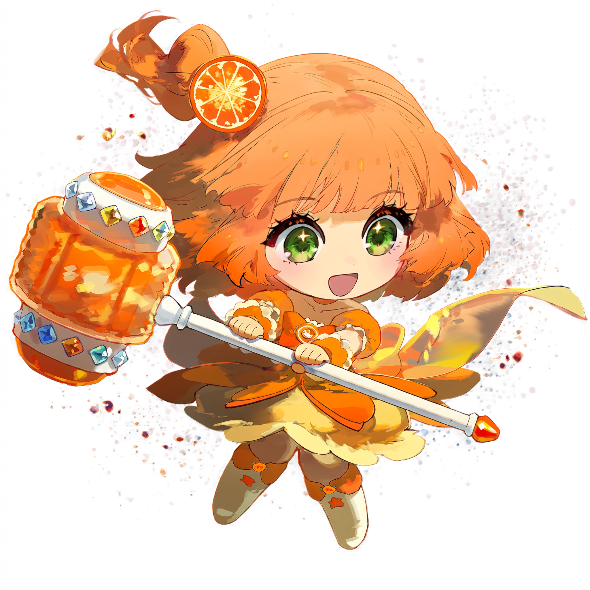 IMAGE: chibi on the footer bar