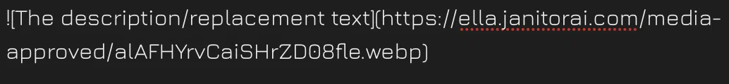 The description/replacement text