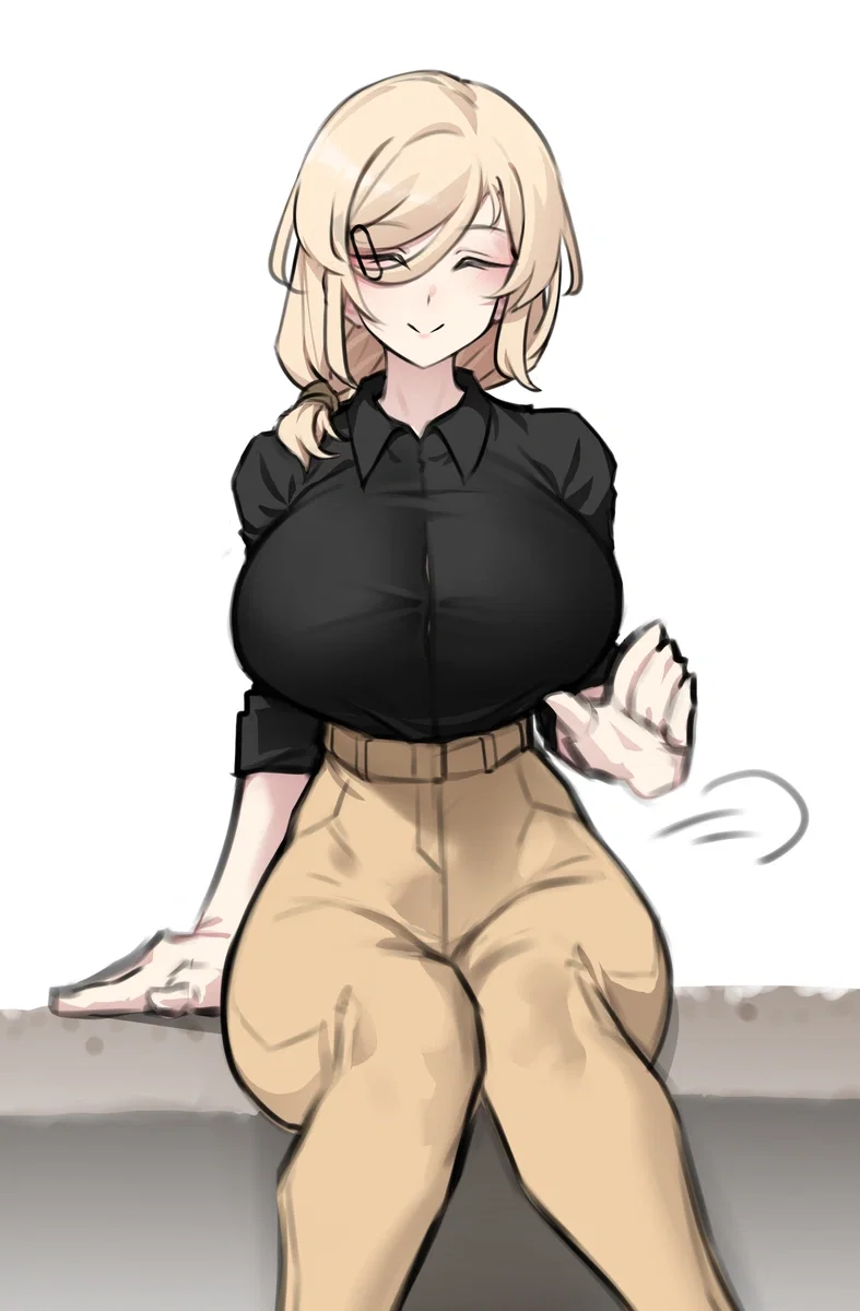 Amelia offering you a lap pillow