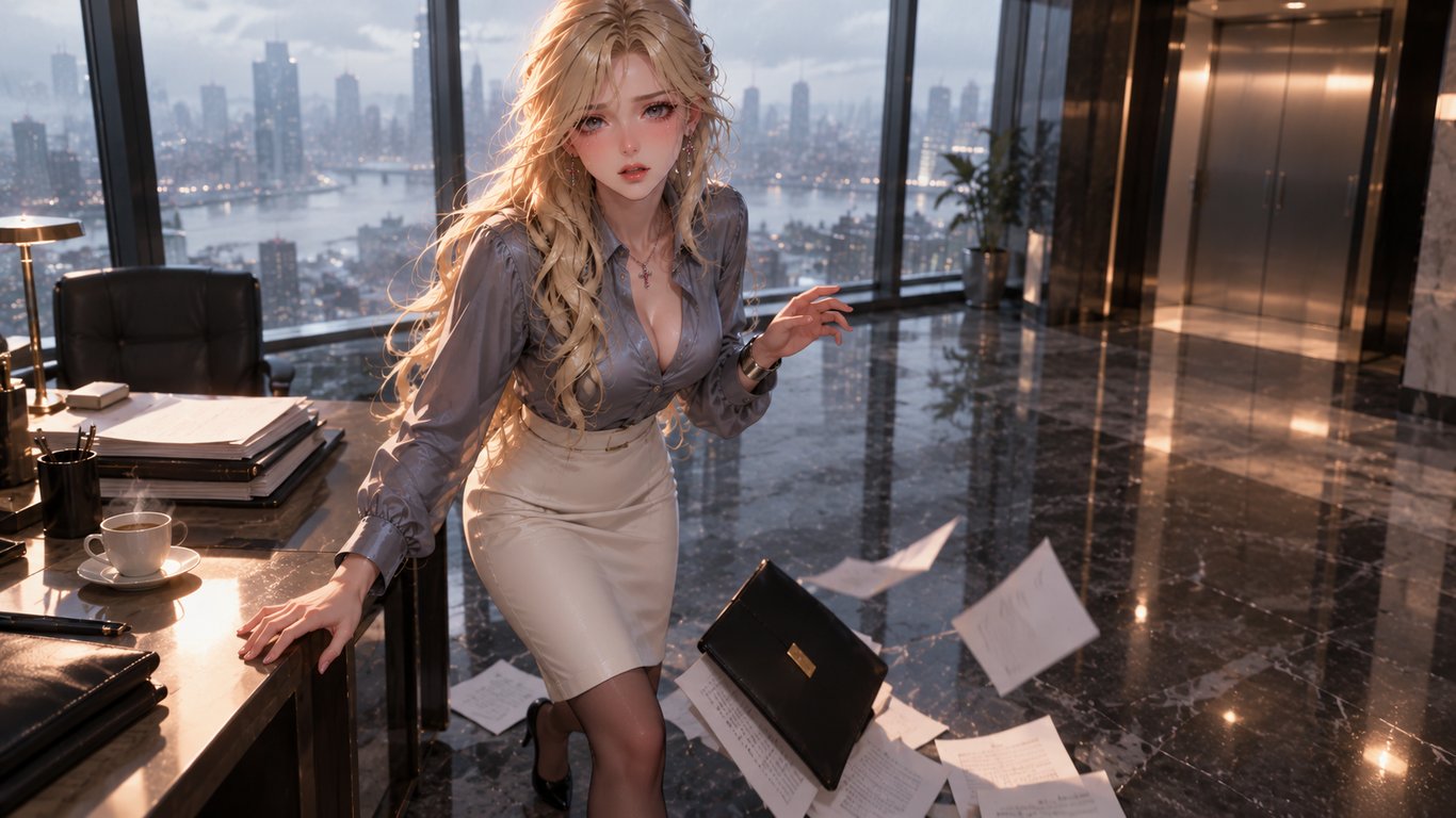 Tears Amidst the Falling Papers