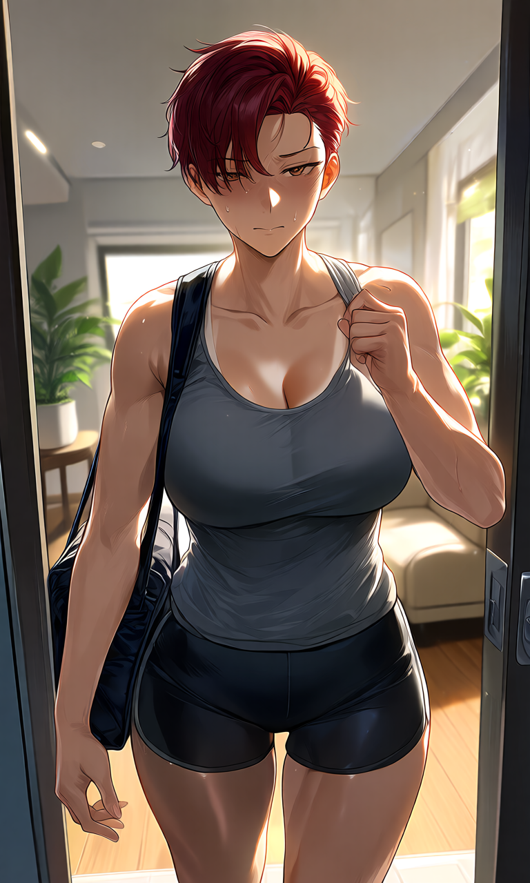 Liz comming home.