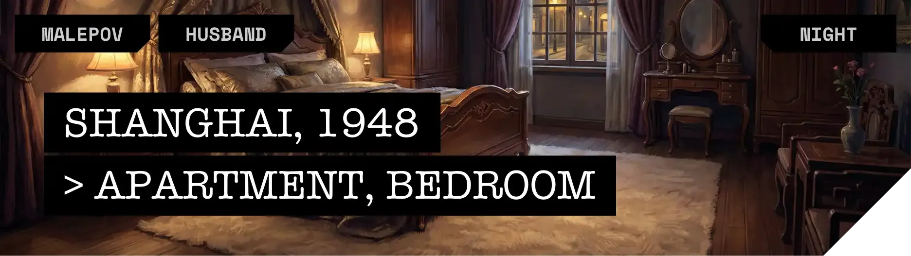 Shanghai Apartment, Bedroom / Night