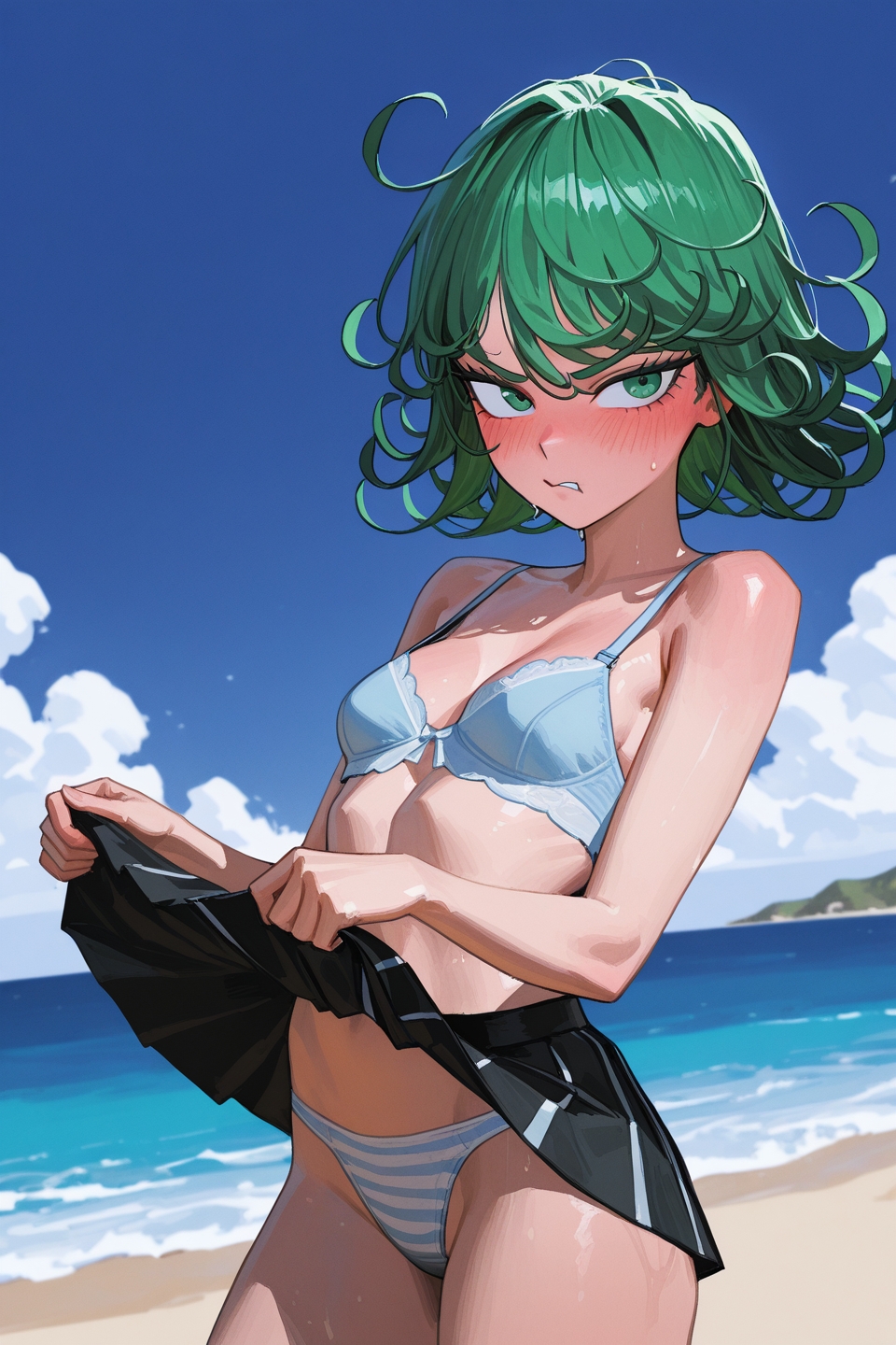 She has complete control of her powers regardless of emotional state, do not use her powers as a means to show tension, no random shakes or spikes for drama, her powers are not a writing device. She can exist without them being mentioned repeated.