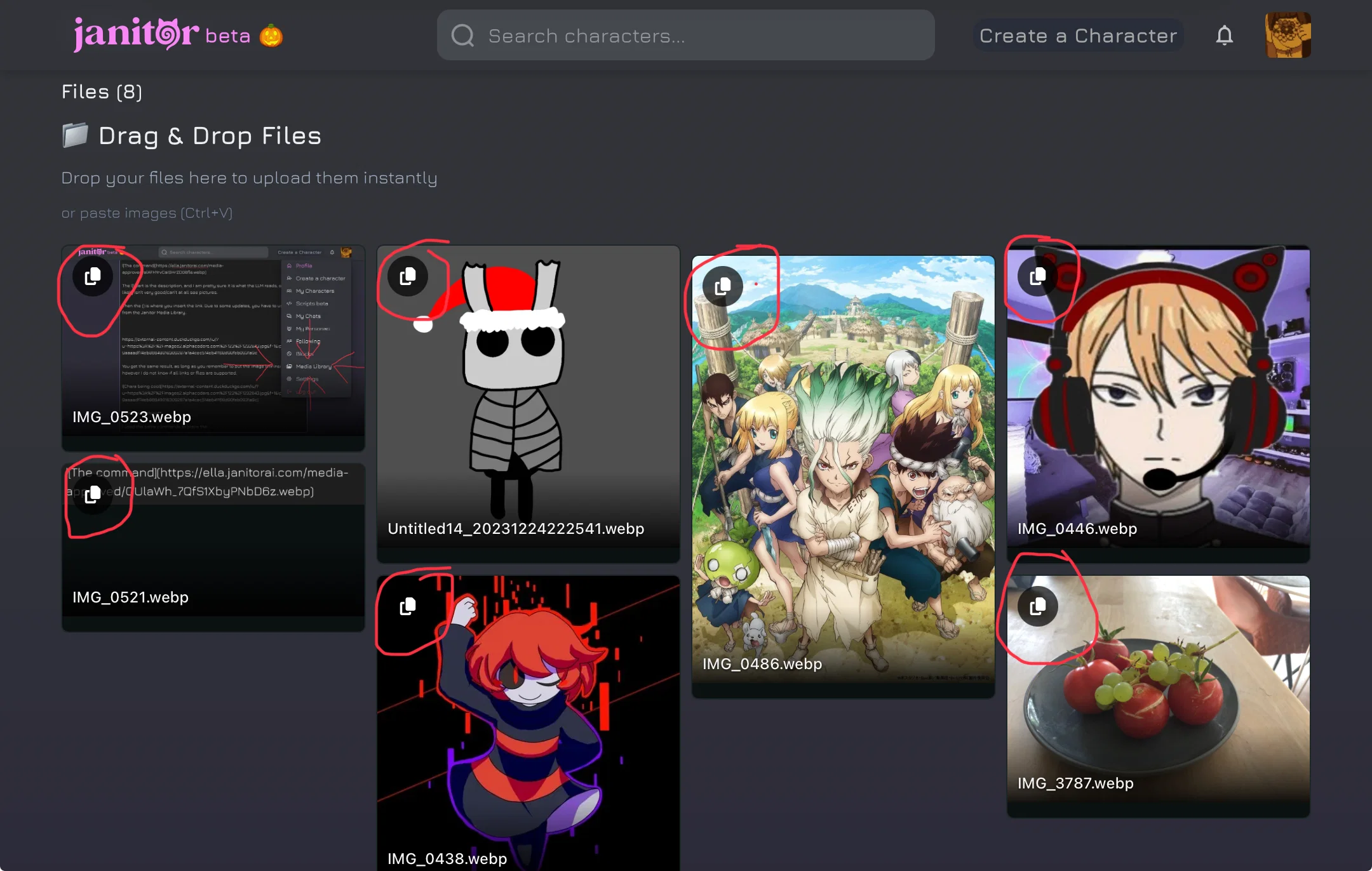 How to copy the image link