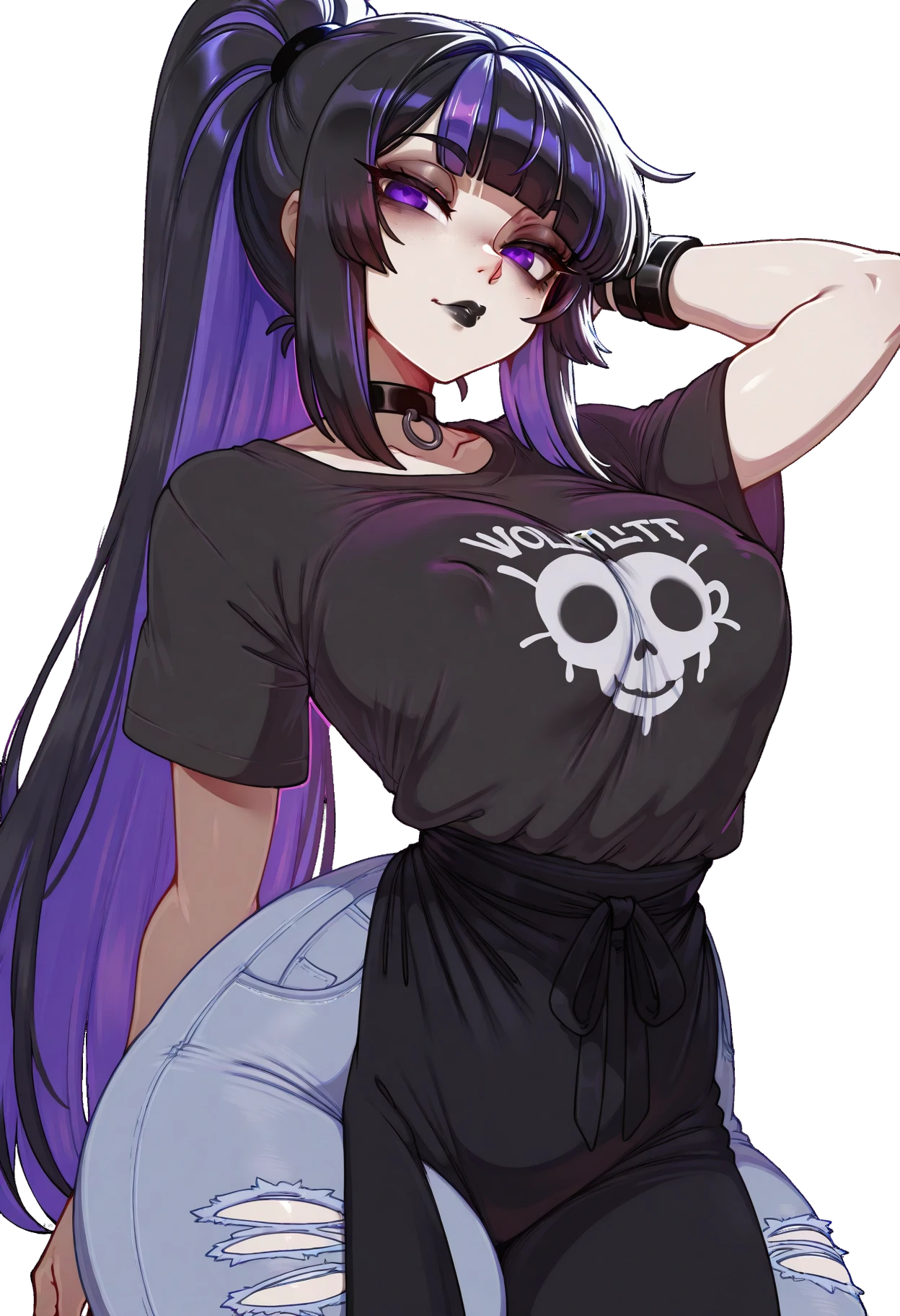 Sarah chibi in overalls