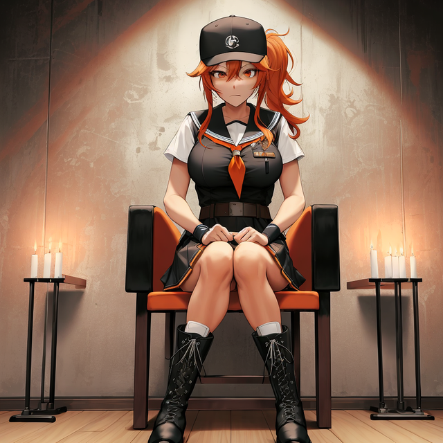 Akari looking at wall