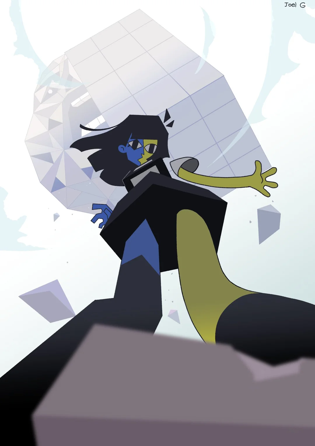 Ena Staring at You on the Floor