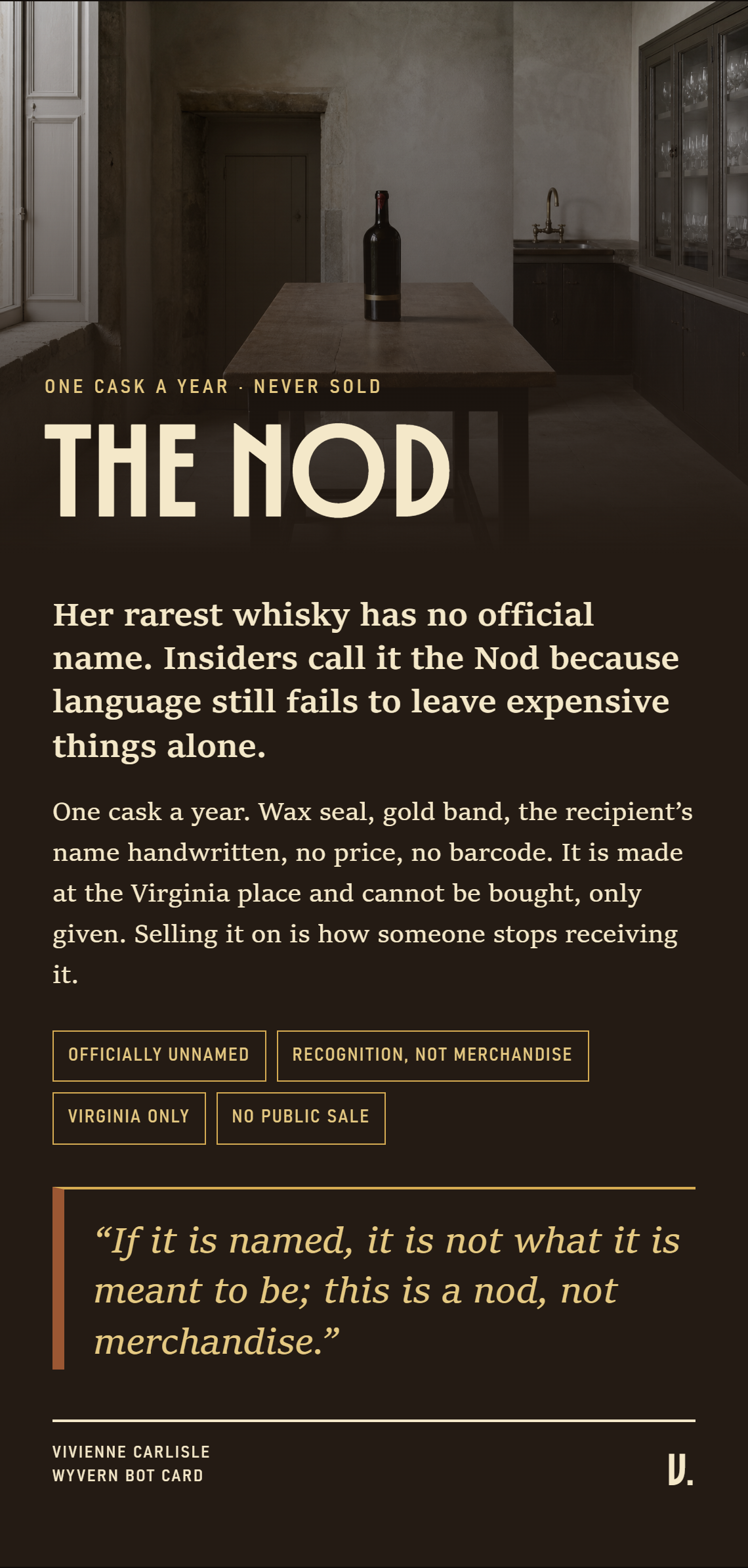 Card 07, The Nod tasting note