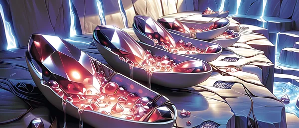 Neyari chamber containing luminous gestation crystals.
