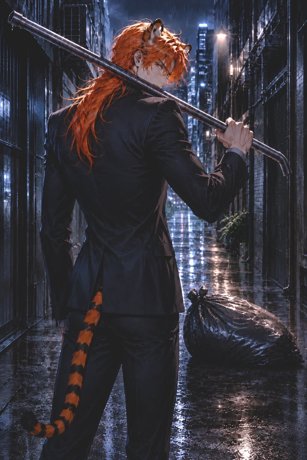 Seo Haneul in an alley after finishing a job