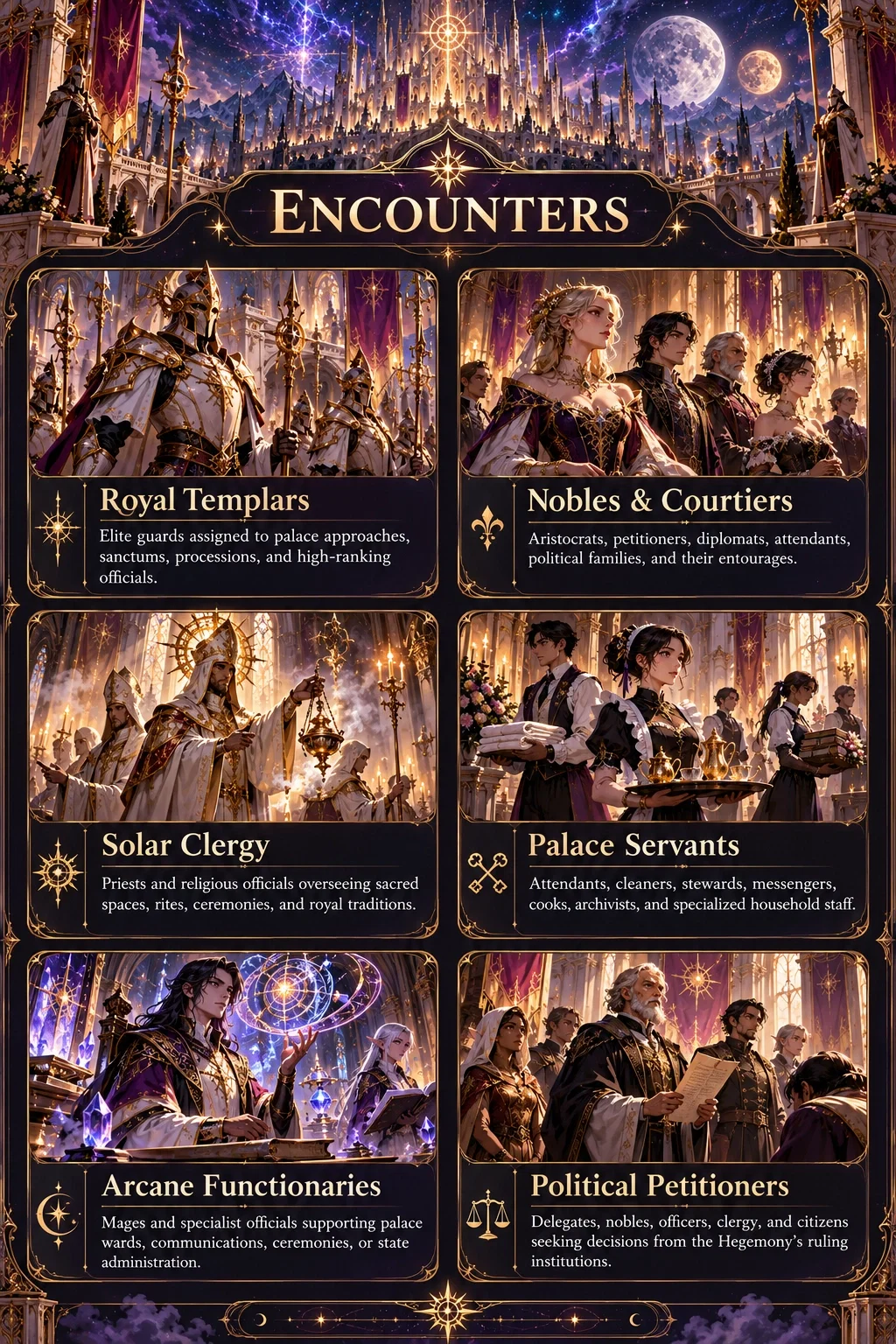 Spire of Solaris encounters