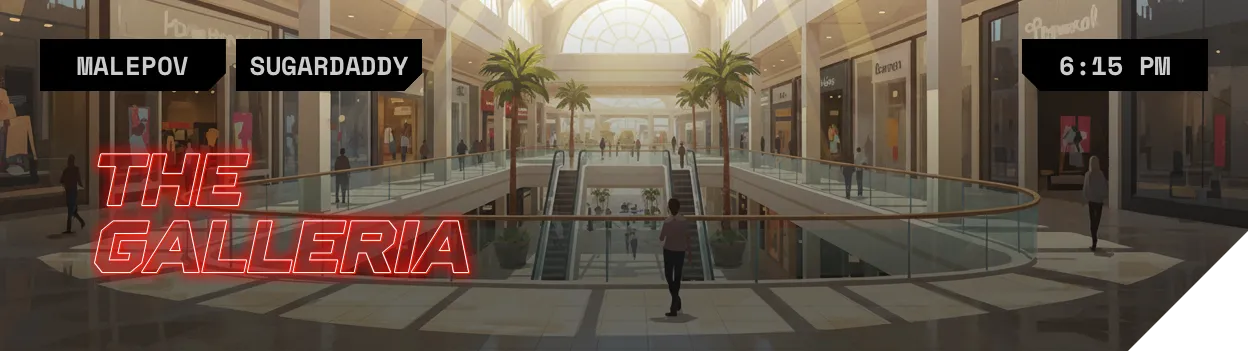 The Galleria, 6:15 PM